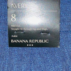 NWT BANANA REPUBLIC AVERY FIT ANKLE PANTS SIZE 8
